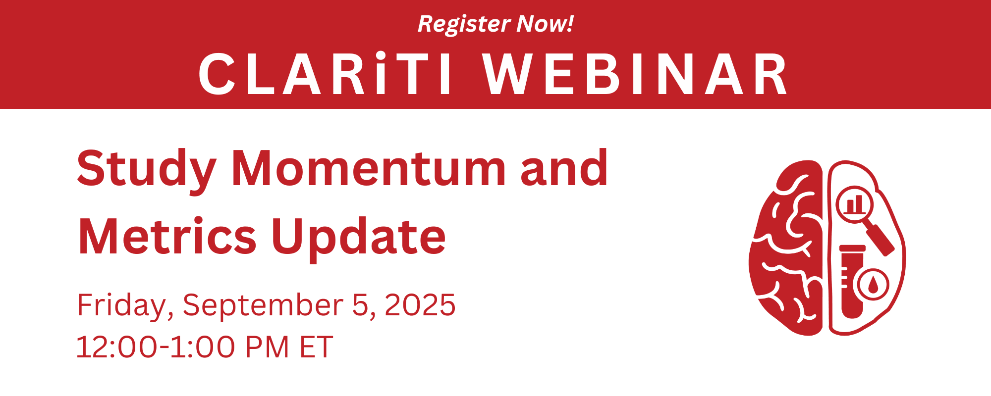 September, 5, 2025 | Study Momentum and Metrics Update