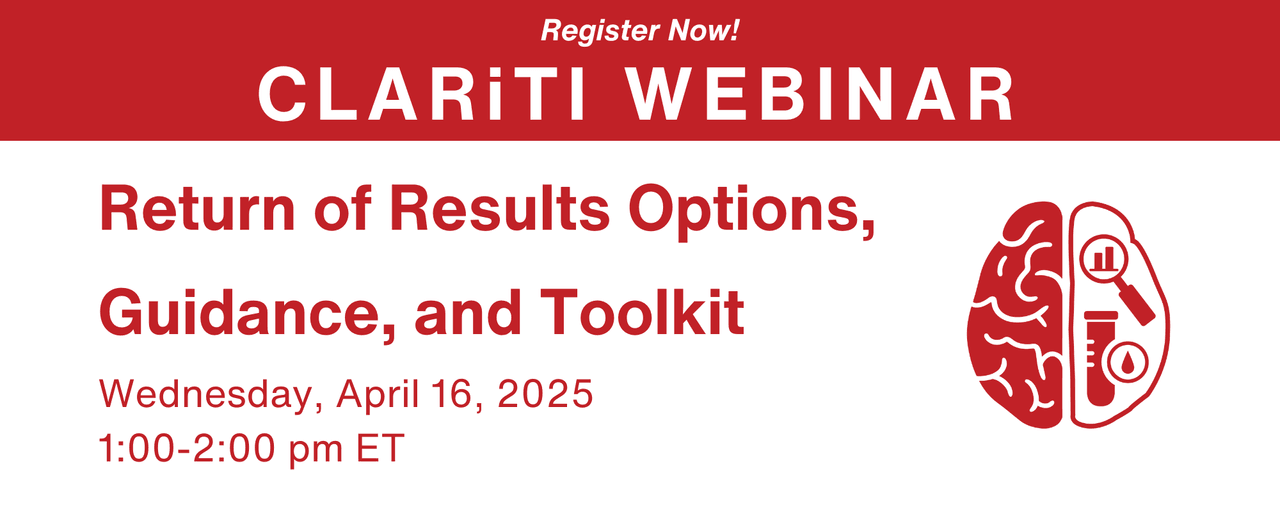 Webinar: Return of Results Options, Guidance and Toolkit