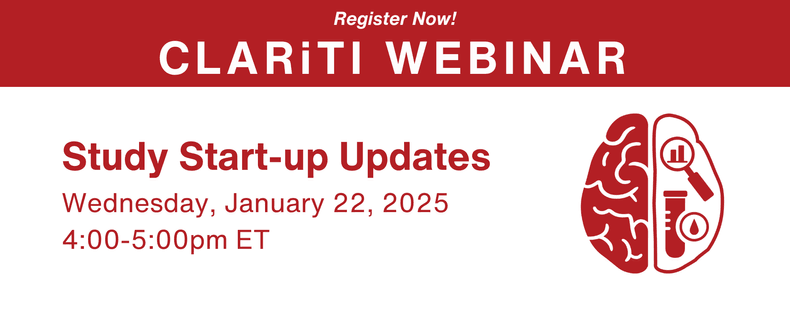 CLARiTI Webinar Study Startup Updates Jan 22